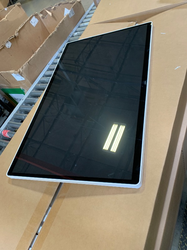 Photo 1 of LG Smart Monitor Swing 32U889SA-W 32-Inch 4K UHD (3840x2160) IPS Touchscreen on a Fully Adjustable Wheeled Base HDR10, webOS, Built-in Speaker, HDMI, USB Type-C, Tilt/Height/Swivel/Pivot Stand, White
