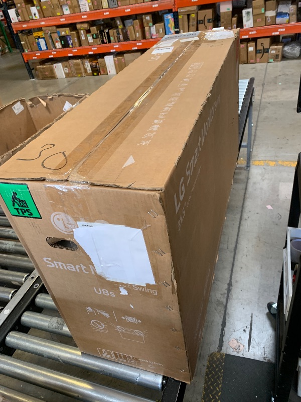 Photo 1 of LG Smart Monitor Swing 32U889SA-W 32-Inch 4K UHD (3840x2160) IPS Touchscreen on a Fully Adjustable Wheeled Base HDR10, webOS, Built-in Speaker, HDMI, USB Type-C, Tilt/Height/Swivel/Pivot Stand, White
