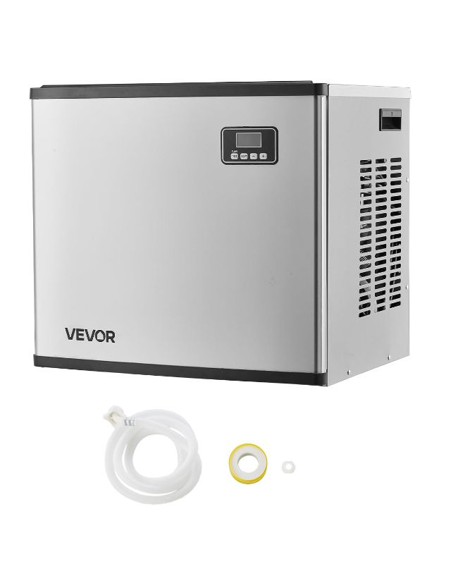 Photo 1 of VEVOR Commercial Ice Maker Machine - Head, 360 Lbs/Day Stainless Steel Ice Machine with Self-Cleaning, Scheduled Ice-Making, Adjustable Thickness, Ideal for Restaurant Bar Cafe Hotel - Head Only (sealed in hardwood box)
