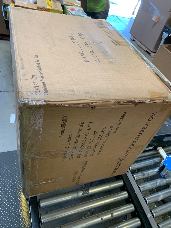 Photo 1 of Bradenton Wicker Swivel Rocker Outdoor Chair
