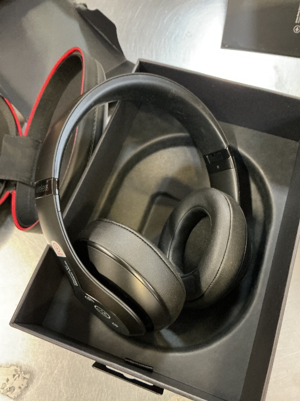 Photo 1 of Beats Studio3 Wireless Noise Cancelling Over-Ear Headphones - Apple W1 Headphone Chip, Class 1 Bluetooth, 22 Hours of Listening Time, Built-in Microphone - Matte Black