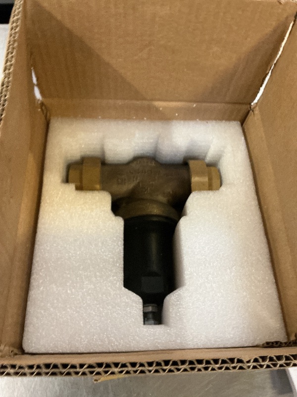 Photo 1 of 1-1/4 Inch 114-NR3XL Pressure Reducing Valve with Stainless Steel Screen,2 gaskets,Dual Union NPT Connections,Brass Water Pressure Regulator Compatible with Zurn for House/Commercial Water Supply