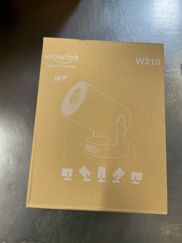 Photo 1 of [Built-in Apps & 2026 Upgraded] Mini Projector with WiFi 6 and Bluetooth 5.4 Support 4K 1080P Auto Keystone 180° Rotatable Projector Portable Compatibile with HDMI/TV Stick/Memory Stick/Laptop, White