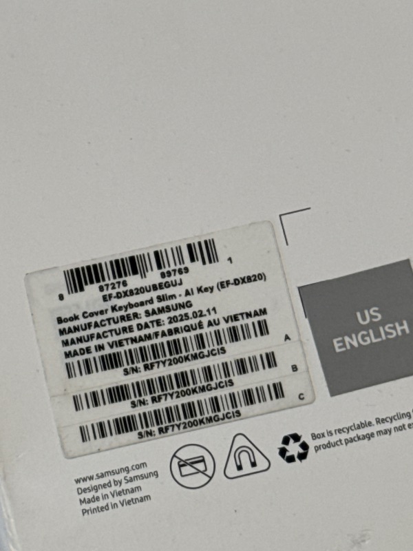 Photo 1 of SAMSUNG Galaxy Tab S10+ Book Cover Keyboard AI Key, Detachable Platform, PC-Like Experience, Adjustable Viewing Angles, Wireless Keyboard Sharing, US Version, Black