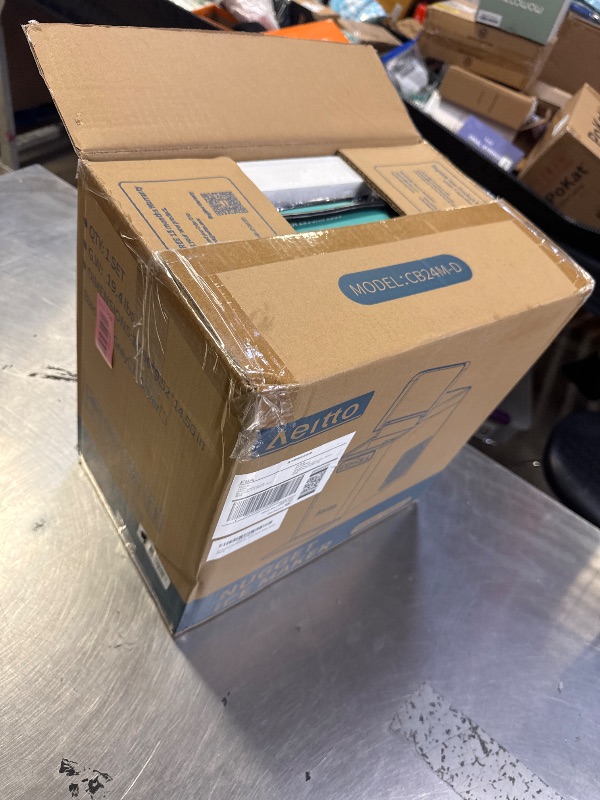 Photo 1 of Aeitto Nugget Ice Maker Countertop, Pellet Ice Machine Soft Chewable Ice 40lbs/Day, One-Click Operation, Auto Self-Cleaning Crushed Ice Makers Stainless with Scoop for Home/Kitchen/Office (Black)