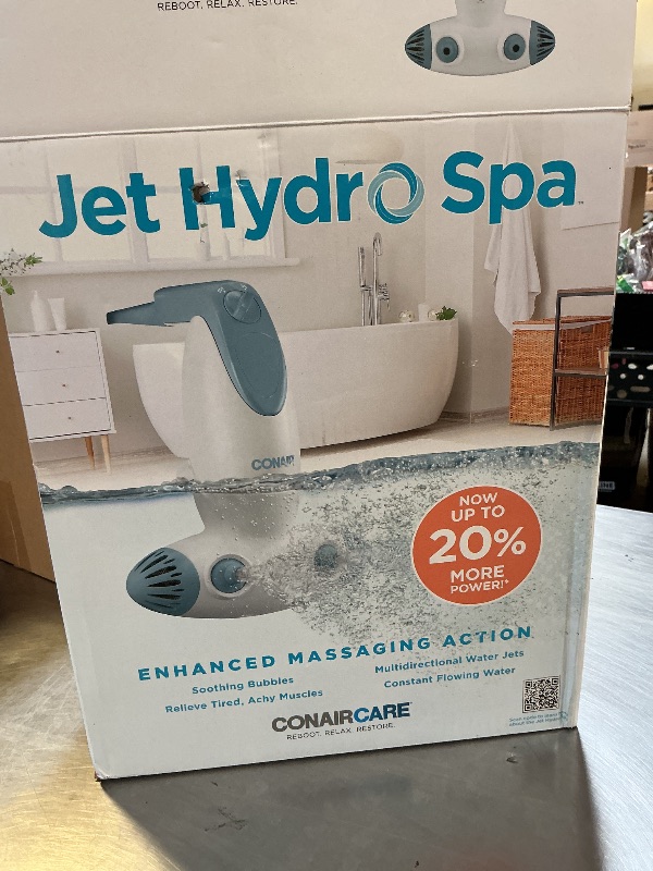 Photo 1 of Conair Jet Hydro Spa - Portable Bath Spa with Dual Hydro Jets for Tub - Bath Spa Jet for Tub Creates Soothing Bubbles and/or Massage - Spa Bath for at Home Use