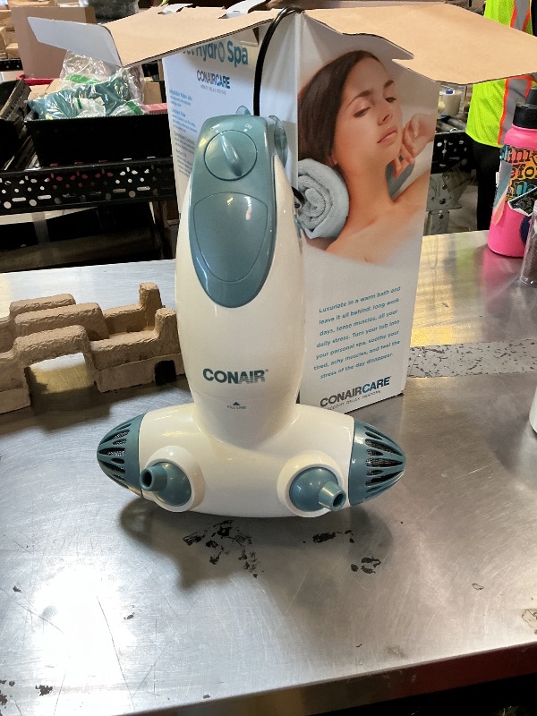 Photo 1 of Conair Jet Hydro Spa - Portable Bath Spa with Dual Hydro Jets for Tub - Bath Spa Jet for Tub Creates Soothing Bubbles and/or Massage - Spa Bath for at Home Use