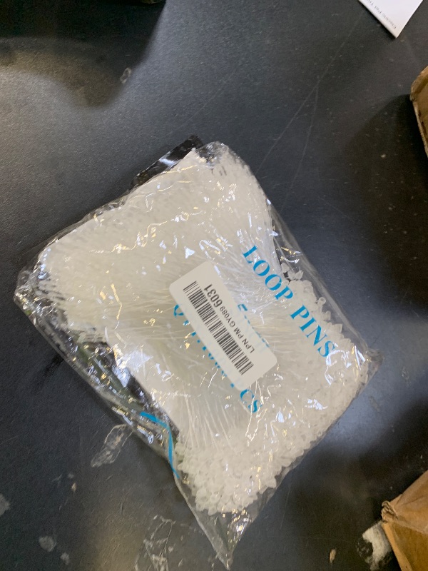 Photo 1 of 1000Pcs Hang Prices Tag Fasteners, 5 Inch Snap Lock Pins Plastic Tags for Clothing Mark Shoe Bag Jewelry Security Loop Fasteners Retail Store Supplies (Clear)