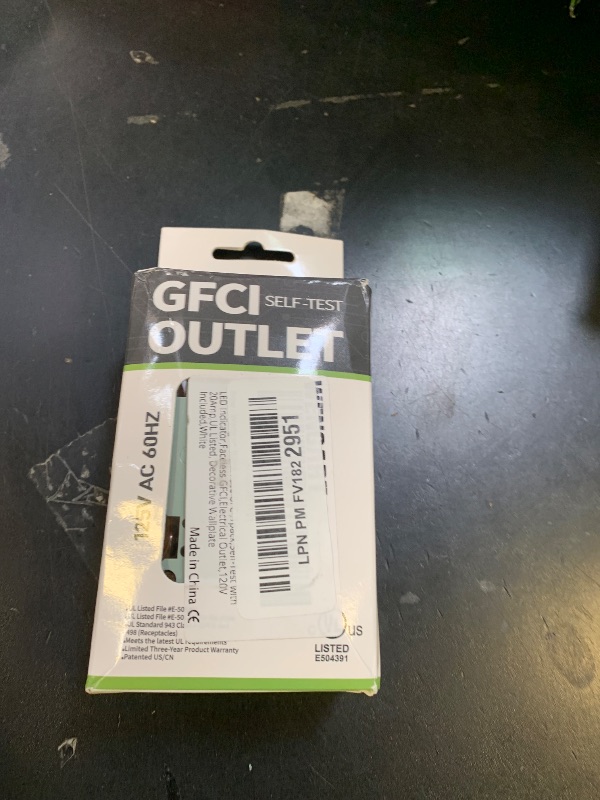 Photo 1 of Wengart Blank Face GFCI,1pack,Self-Test with LED Indicator,Faceless GFCI,Electrical Outlet,120V 20Amp,UL Listed, Decorative Wallplate Included,White