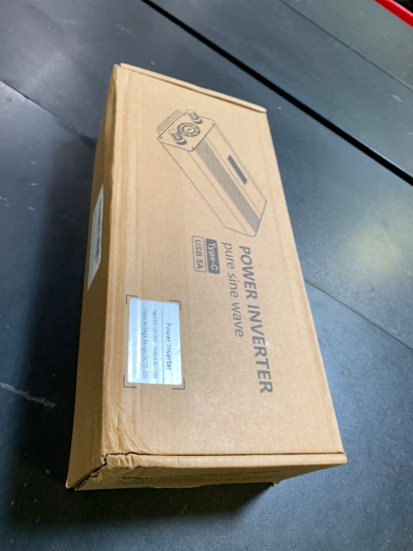 Photo 1 of 1000W Pure Sine Wave Inverter, 12V/24V Auto-Detect, 50Hz/60Hz Switchable, LCD Display, Type-C Fast Charging, Silent Design, Overload & Overheat Protection for RV, Home