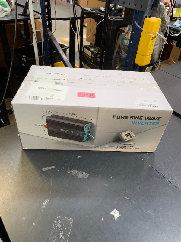 Photo 1 of LANDERPOW 3000 Watt Pure Sine Wave Inverter 12V DC to 120V AC for RV, Truck, Solar, Home, Off-Grid, Power Inverter with 3 AC Outlet, 30W USB-C, 5V 3.1A USB, Hardwire Port, Remote Control, Surge 6000W