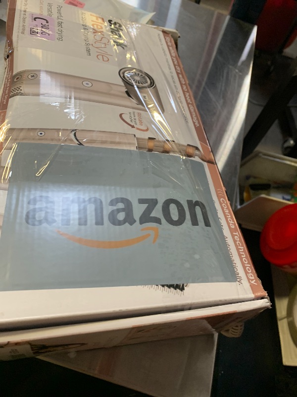 Photo 1 of Shark FlexStyle Air Styling & Drying System, Powerful Hair Dryer Brush & Multi-Styler with Auto-Wrap Curlers, Paddle Brush, Oval Brush, Concentrator Attachment, Stone, HD430