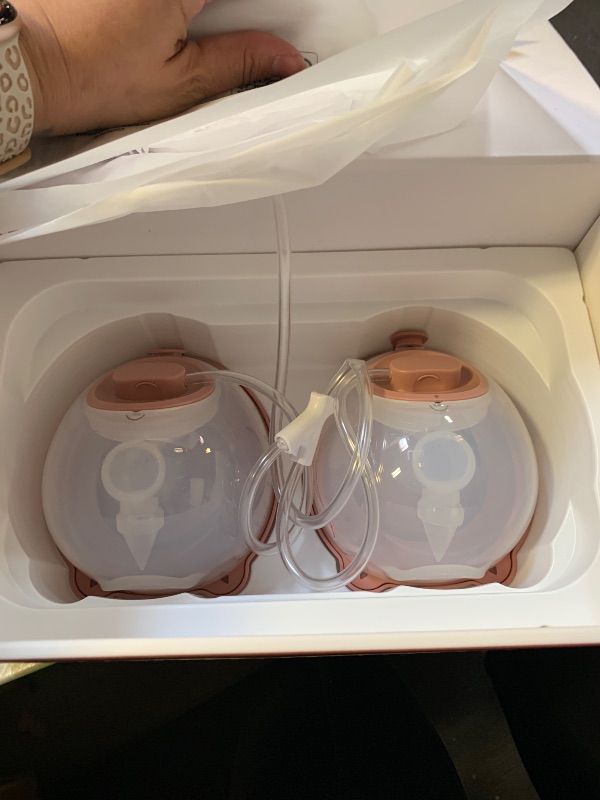 Photo 1 of Momcozy V1 Pro Wearable Breast Pump, Hospital-Grade Pocket Primary Pump, Hands-Free Portable Pump with Lightweight Visible Cups for Real Milk Removal