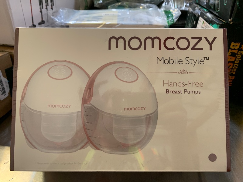 Photo 1 of Momcozy Breast Pump Hands Free Mobile Style | M6, Wearable Breastfeeding Pump Ideal Rhythm for More Milk, DoubleFit Flange More Fit & Discreet with 3 Modes & 9 Levels, 24mm - 2 Pack Cozy Red