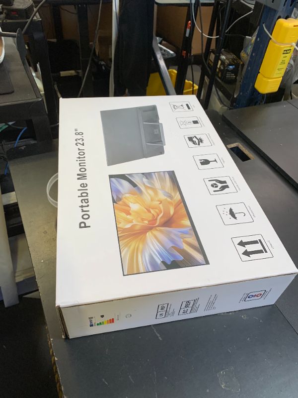 Photo 1 of 23.8" Portable Touchscreen Monitor 100% sRGB VA FHD 1080P, 4000:1 Contrast, VESA, Built-in Speaker, w/90°Adjustable Stand USB-C HDMI 75Hz External Second Touch Screen Display for Laptop/PC/Phone