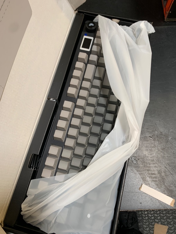 Photo 1 of AULA S98 Pro Wireless Mechanical Keyboard with Screen & Knob,2.4GHz/USB-C/BT5.0 Hot Swappable Creamy Keyboard,Pre-lubed Linear Switches,Side Printed PBT Keycaps,RGB Backlit Gaming Keyboards