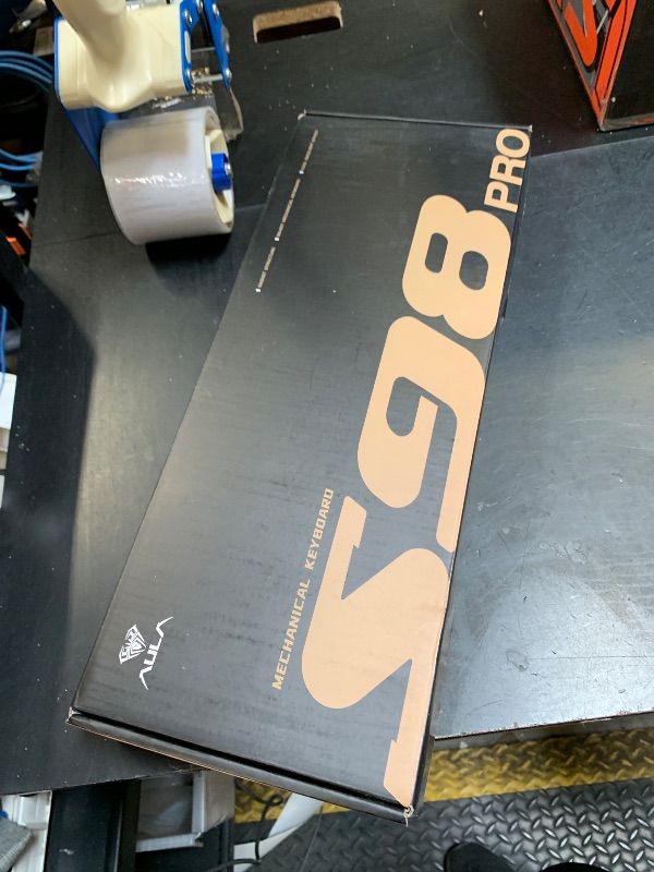 Photo 1 of AULA S98 Pro Wireless Mechanical Keyboard with Screen & Knob,2.4GHz/USB-C/BT5.0 Hot Swappable Creamy Keyboard,Pre-lubed Linear Switches,Side Printed PBT Keycaps,RGB Backlit Gaming Keyboards