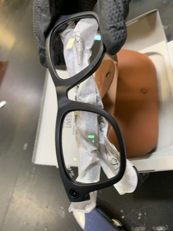 Photo 1 of Ray-Ban Meta (Gen 1), Wayfarer, Matte Black | Smart AI Glasses for Men, Women —12 MP Camera, Open-Ear Speakers for Audio, Video Recording and Bluetooth —Transitions® Green Lenses —Wearable Technology