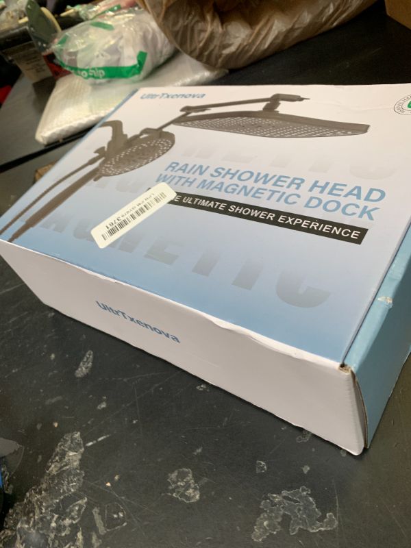 Photo 1 of UltrTxenova Rain Shower Head with Handheld Spray Combo,High Pressure Filtered Handheld Shower Head with 10-Spray for Bathroom Upgrade,10" Height/Angle Adjustable Bar,71" Long Hose (Black)