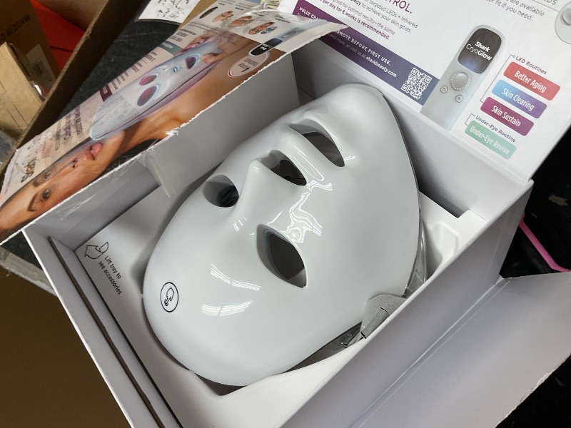 Photo 1 of Shark CryoGlow LED Face Mask with Under-Eye Cooling, Anti-Ageing & Blemish Repair, Red & Blue LED, Infrared Light Therapy, USB-C, Remote Control, Storage Bag, Blue Frost, FW312