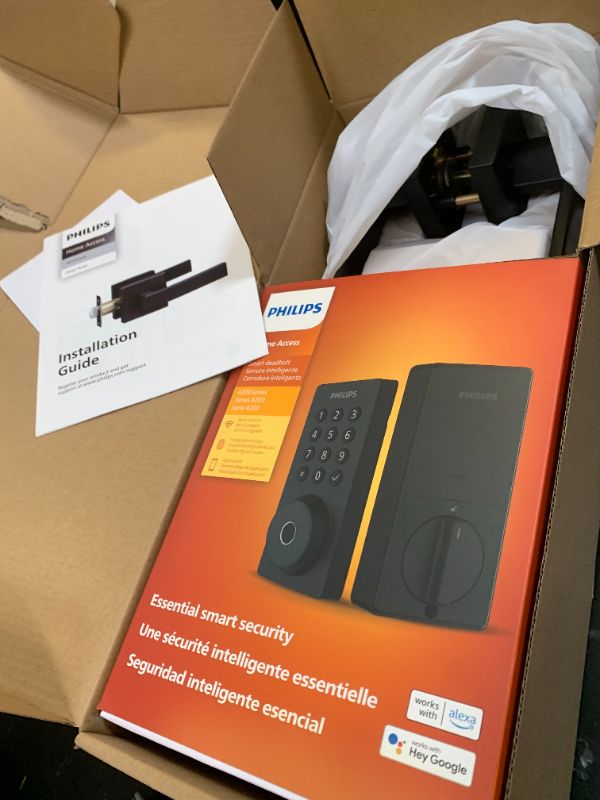 Photo 1 of Philips WiFi Keypad Door Lock with Handle, Built-in WiFi, APP Remote Control, Voice & Fingerprint Unlock, Smart Locks for Front Door with Auto Lock, Digital Front Door Lock Set, Keyless Entry Deadbolt