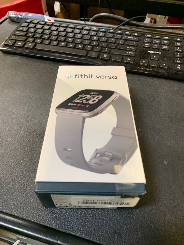Photo 1 of Fitbit Versa Smart Watch, Gray/Silver Aluminium, One Size (S & L Bands Included)