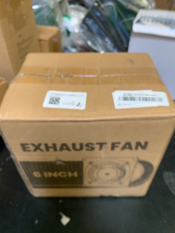 Photo 1 of HG Power 6 Inch Exhaust Fan, 308CFM Wall Exhaust Fan for Kitchen, Metal Extractor Fan for Attic, Garage, Window Ventilation, HVAC System