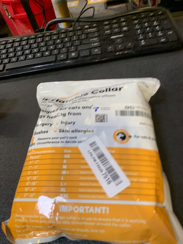 Photo 1 of BENCMATE Inflatable Dog Cone Collar Alternative, Soft Dog Cone for Small Medium Large Dogs and Cats, Neck Recovery ECollar Donut Collar After Surgery (Medium+, Blue)