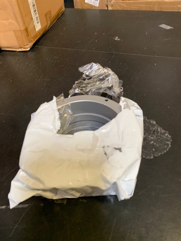 Photo 1 of TOP-VIGOR 4 Inch Duct Connector Flange, Galvanized Metal HVAC Flange for Ventilation Duct, Wall & Ceiling Mount Exhaust Duct Flange with Pre-Drilled Holes