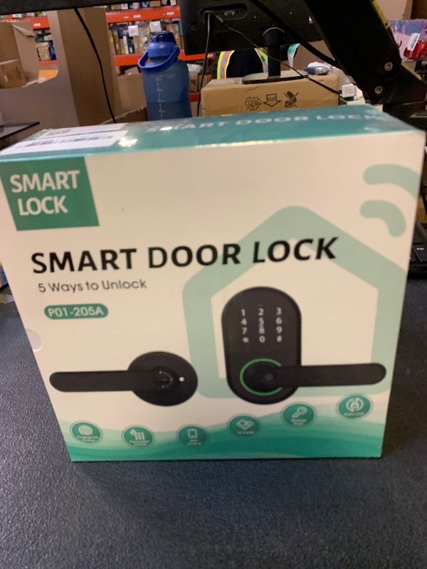 Photo 1 of Smart Fingerprint Door Lock with Keypad, Keyless Entry Door Lock, Door Locks for Front Door, Bedroom, Home or Office, Electronic Keypad Deadbolt with Auto Lock, Remote Code Sharing, Easy to Install