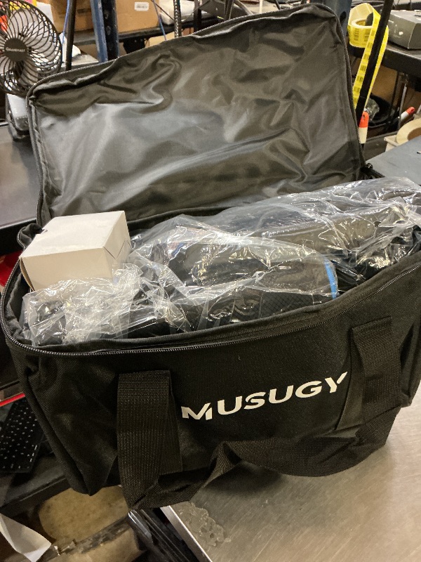 Photo 1 of Musugy Sequential Leg Compression Massager for Circulation : Full Leg Air Compression Boots for Massage Therapy & Fatigue Relief - 9 Intensity, 6 Modes, 3 Timers for Athletes, Runners, Gym (Large)
