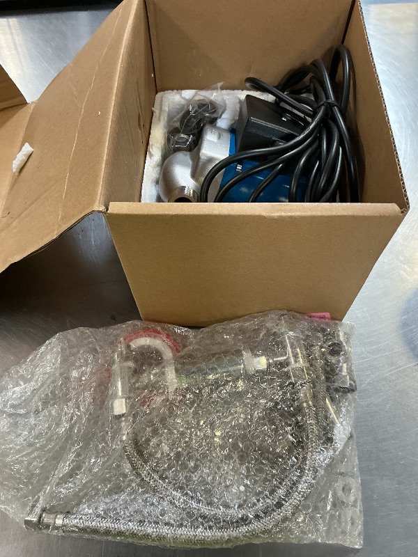 Photo 1 of ZAIGANMA Hot Water Recirculating Pump Recirculation System & BSP 3/4" w/NPT 1/2" Adapter, Sensor Valve 304 Stainless Steel Bybass Valve Kit for Instant Hot Tank Water Heaters