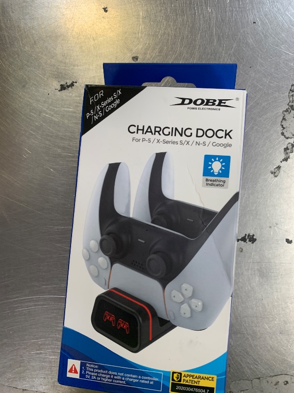 Photo 1 of Controller Charging Dock for Switch Pro & Switch 2 Pro Controller, PS5 Controller, Xbox Series X|S & Elite 2, 2-Port LED Charging Station (Not for PowerA/3rd-Party Pro), 5V2A Recommended