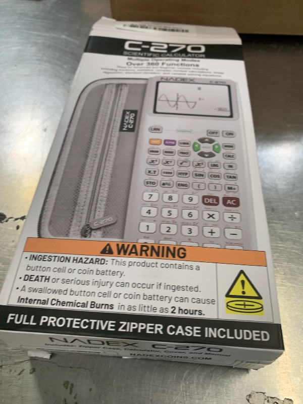 Photo 1 of Scientific Calculator with Graphing, Includes Carrying Case, for College and High School Students, Calculus, Algebra, Geometry, Trigonometry, Statistics, Physics, Chemistry, Green