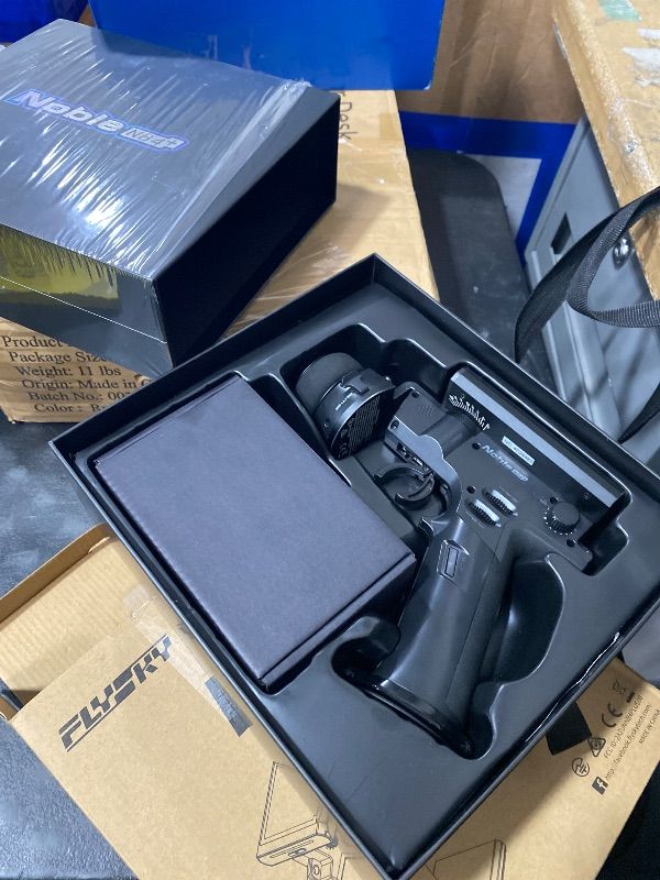 Photo 3 of Goolsky Flysky Noble NB4+ Radio Transmitter with FGr4S V2 Receiver, 2.4GHz 8CH 3.5" Color IPS Touch Screen Remote Controller for RC Car Boat