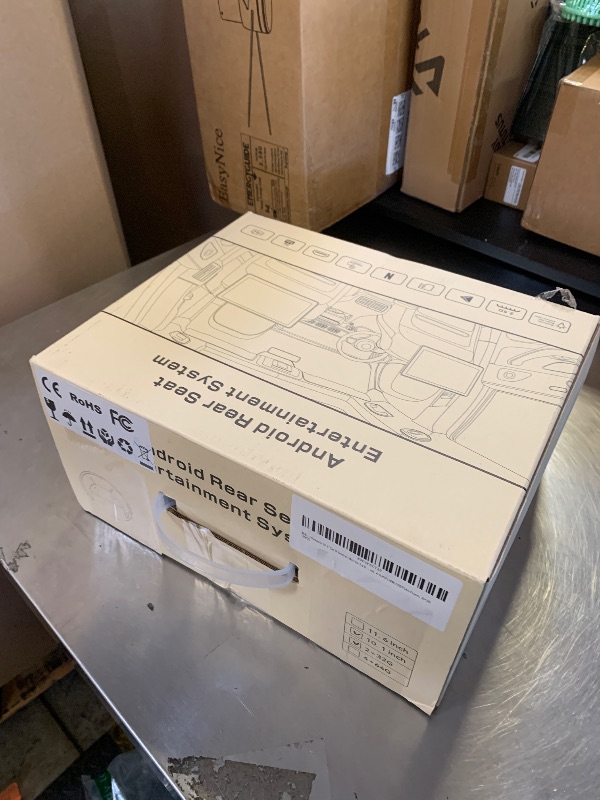 Photo 1 of Ichuangxin 10.1" Car TV Headrest Monitor for Back Seat, 4K Android Tablet Portable Rear Entertainment System, Support Phone Wireless MirrorLink, with WiFi/HDMI/USB/Video Player, 2G+32G (2*PCS)