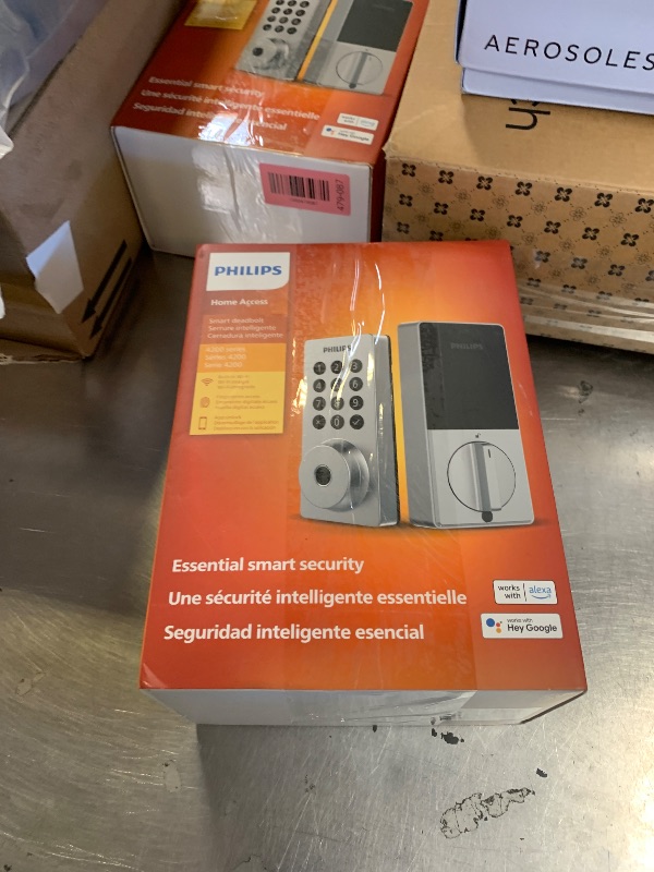 Photo 1 of Philips Wi-Fi Door Lock, WiFi Smart Lock Keyless Entry Deadbolt for Front Door, Remote Control, Built-in WiFi, APP Fingerprint Passcode Unlock, Auto Locking