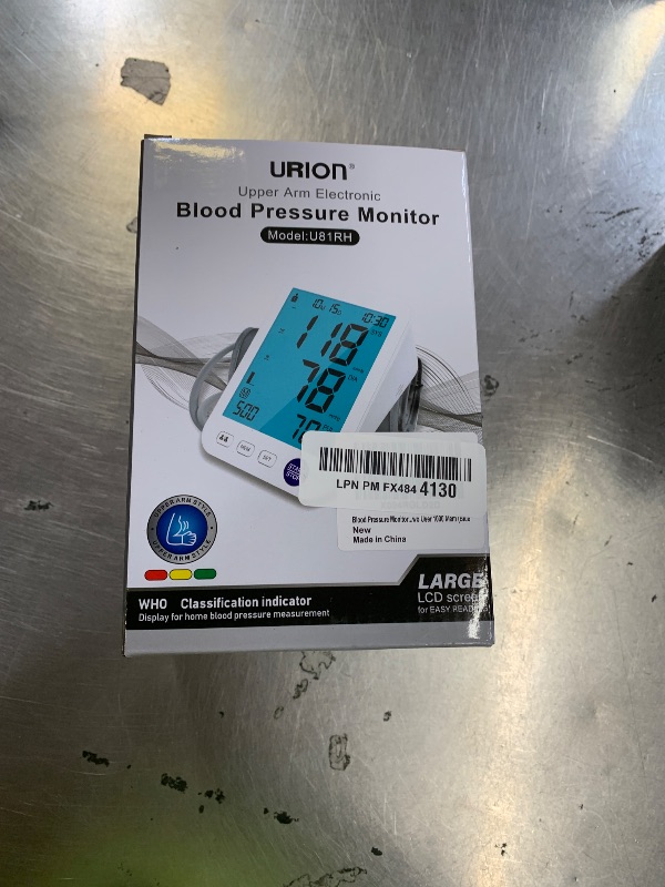 Photo 1 of Blood Pressure Monitor-Automatic Blood Pressure Machine XL Cuff for Big Arms 13-21”-Medium/Large Cuff 9"-17" Extra Large Backlit LCD Two User 1000 Mem (Blue
