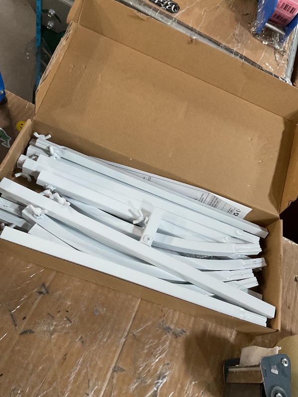 Photo 1 of (missing pieces) Wokceer Wedding Arch Stand 7.2FT, 6FT White Metal Arch Backdrop Stand Set of 2 f