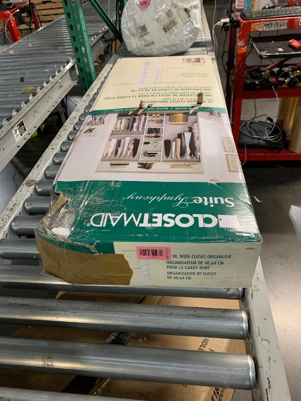 Photo 1 of (used)(missing pieces) ClosetMaid SuiteSymphony Wood Closet Organizer Starter Kit with Tower and 3 Hang Rods, Shelves, Adjustable