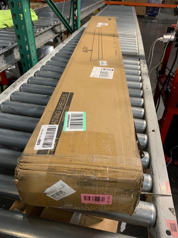 Photo 1 of ***DAMAGED - SEE NOTES/PICTURES***
RICHFOCUS 72Inch Floating Shelves for Wall 2 Pack Shelves for Bedroom|Kitchen|Bathroom Wall Mounted Rustic Wood Floating Shelf with Invisible Brackets for Books|Storage|Decor, White