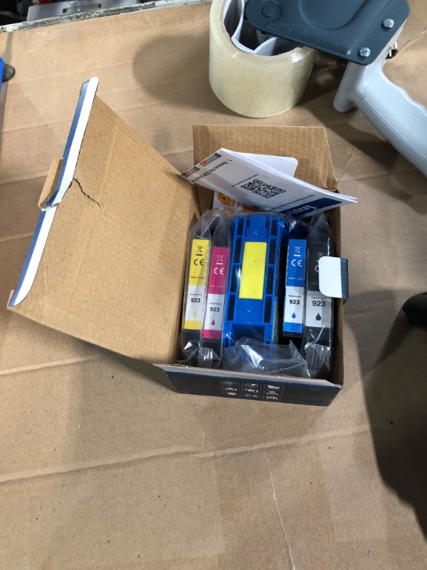 Photo 1 of ***FACTORY SEALED****LIKE NEW OPEN BOX* 923 Ink Cartridges Combo Pack Replacement for HP 923 Ink Cartridges Work for OfficeJet 8120 8122e 8123 OfficeJet Pro 8130 8135e 8138e 8139e Printer Without Chip (Black/Cyan/Yellow/Magenta 4 Pack)