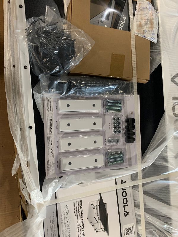 Photo 4 of ***STOCK PHOTO FOR REFERENCE ONLY***JOOLA Rally TL Professional MDF Indoor Ping Pong Table w/ Quick Clamp Table Tennis Net & Post Set - 10 Minute Easy Assembly - Corner Ball Holders - Tournament Quality - Includes Playback Mode