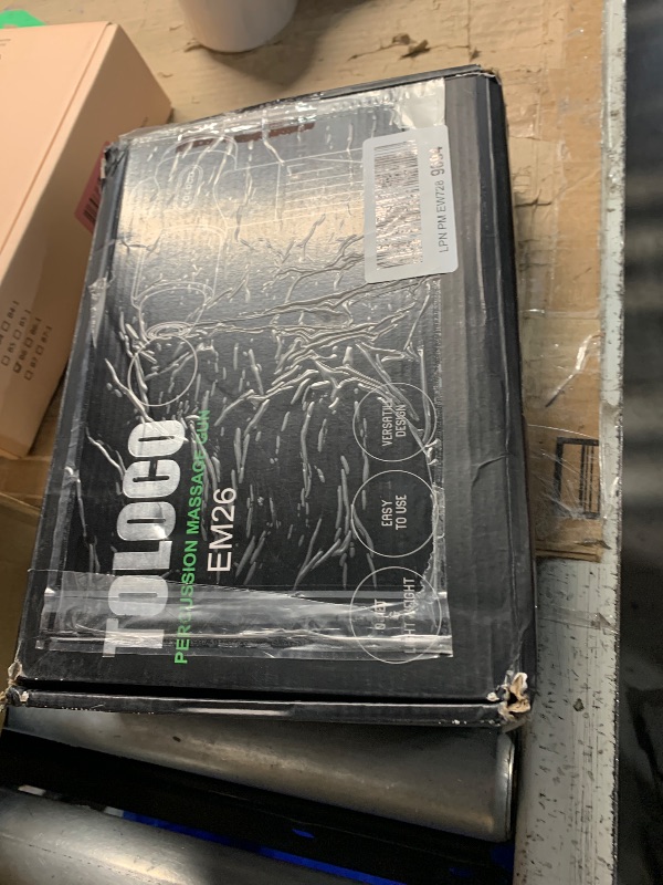 Photo 1 of (Heavily Used)TOLOCO Massage Gun, Deep Tissue Back Massage for Athletes for Pain Relief, Percussion Massager with 10 Massages Heads & Silent Brushless Motor, Gifts for Fathers Day, Black