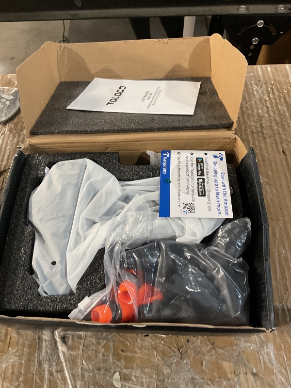 Photo 1 of (Heavily Used)TOLOCO Massage Gun, Deep Tissue Back Massage for Athletes for Pain Relief, Percussion Massager with 10 Massages Heads & Silent Brushless Motor, Gifts for Fathers Day, Black