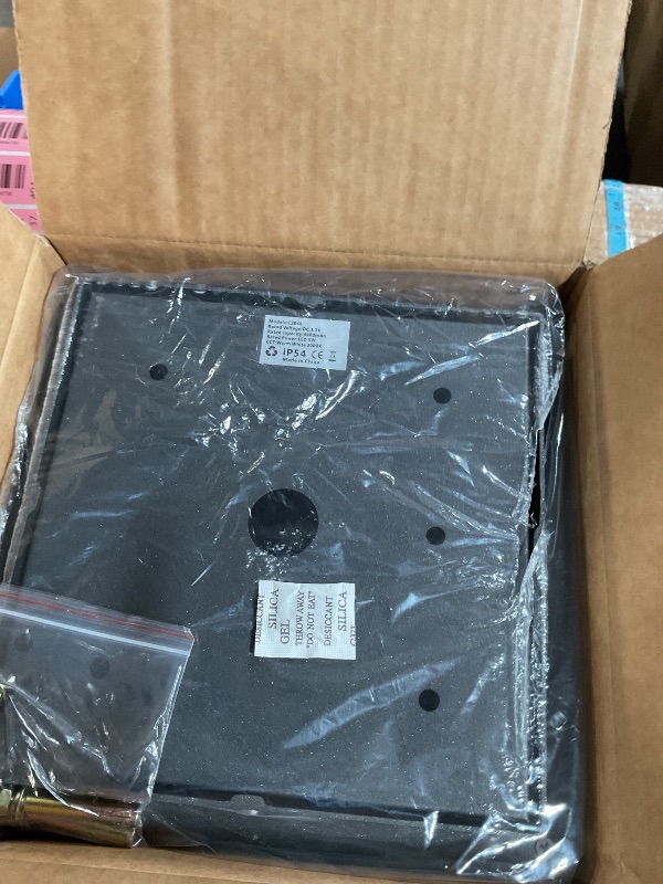 Photo 1 of (for parts, unfunctional) MVBT Solar Post Lights, 9.8" Modern Pillar Lights Outdoor, Dusk to Dawn Column Light Waterproof, 3000K Square Lamp Fence Posts Cap LED Light Landscape Lighting for Patio Garden Deck Outside Columns