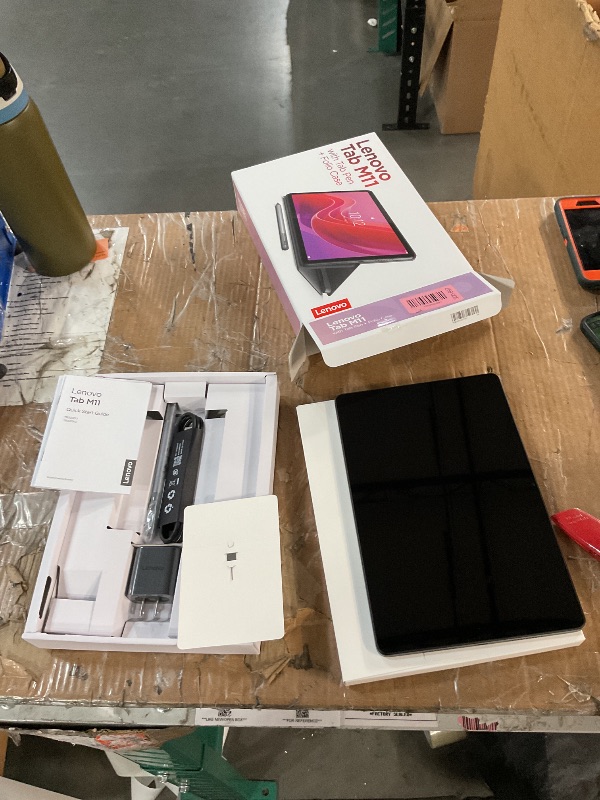 Photo 1 of ***LIKENEW/OPEN BOX***
Lenovo Tab M11, 11” Display, MediaTek Helio G88 Octa-Core, 4GB RAM, 128GB SSD, 1920x1200 px, Ambient Light-Sensor, 10 Hour Battery, Comes w/Folio Case, Luna Grey