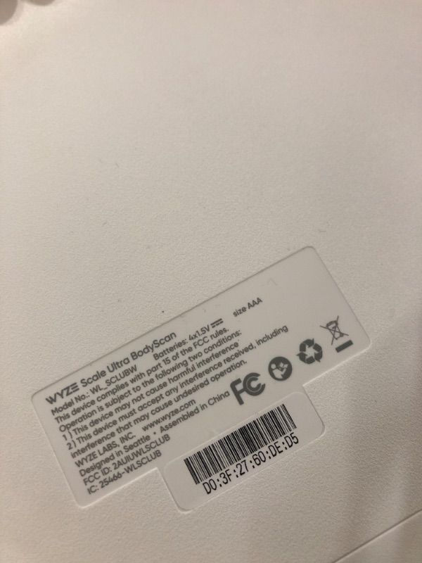 Photo 1 of ***FACTORY SEALED - OPENED FOR INSPECTION***Wyze Smart Scale Ultra BodyScan with Handle – Wi-Fi & Bluetooth Body Composition Scale for Weight, BMI, Body Fat, Muscle Mass, and Segmental Measurement, 400 lbs, White