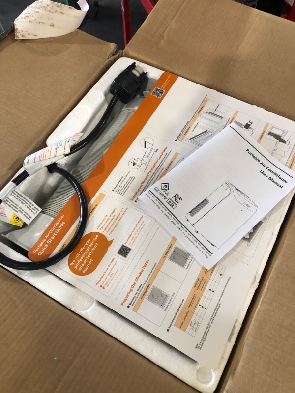 Photo 1 of **MISSING PIECES** Inverter 16000 BTU Portable Air Conditioner, 3 in 1 Portable Ac Unit Cools Up for Rooms 850 Sq. Ft, Dual Hose Standing AC for Bedrooms with Dehumidifier, Fan, Quiet Sleep Mode, Remote Control