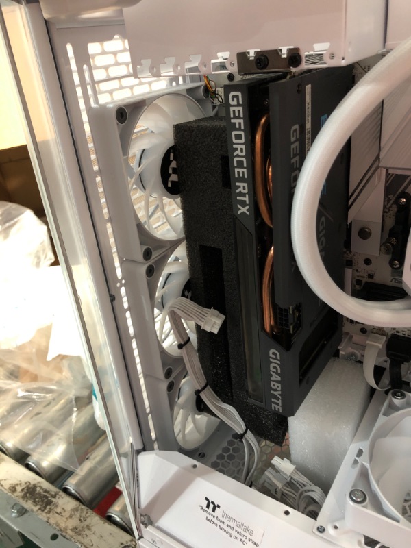 Photo 1 of ***MISSING RAM/MAY HAVE ISSUES WITH FUNCTIONALITY**

Thermaltake LCGS Reactor 9890S Gaming Desktop (AMD Ryzen™ 7 9800X3D, ToughRam 32GB DDR5 6000MT/s RGB Memory, NVIDIA® GeForce RTX 3060, 2TB NVMe M.2, WiFi, Windows 11) T6WT-X870-590-LCS